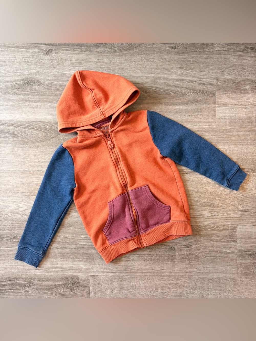 Cat & Jack boys colorblock zip up jacket with hood